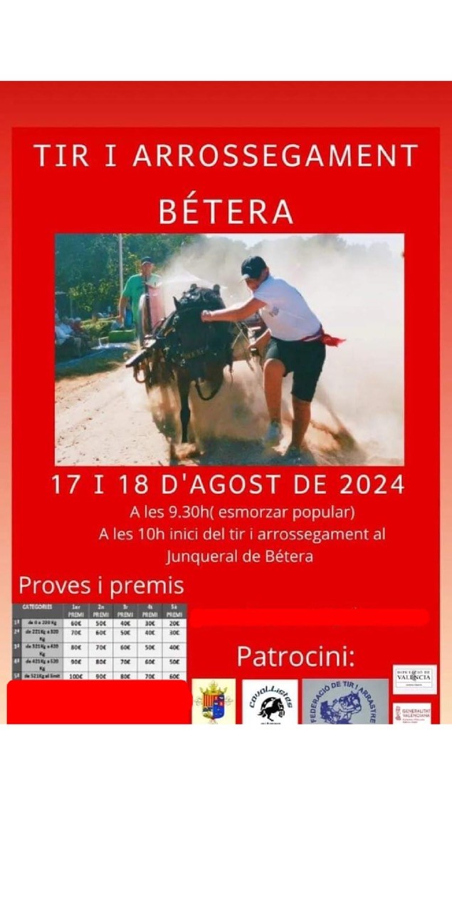 Tir Bétera 2024 – Dies 17 i 18 d´Agost