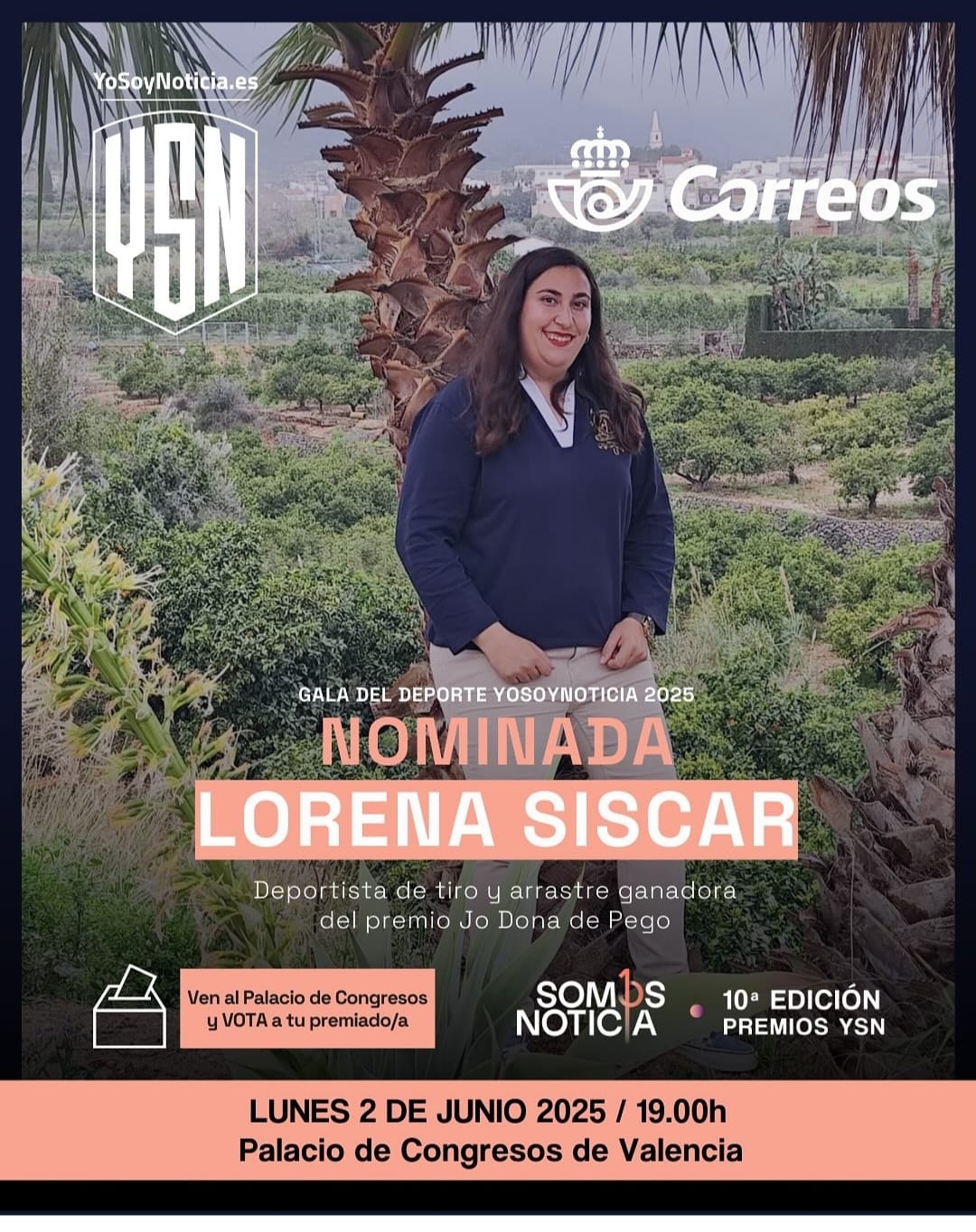 GALA DEL DEPORTE YOSOYNOTICIA 2025 – NOMINADA LORENA SISCAR