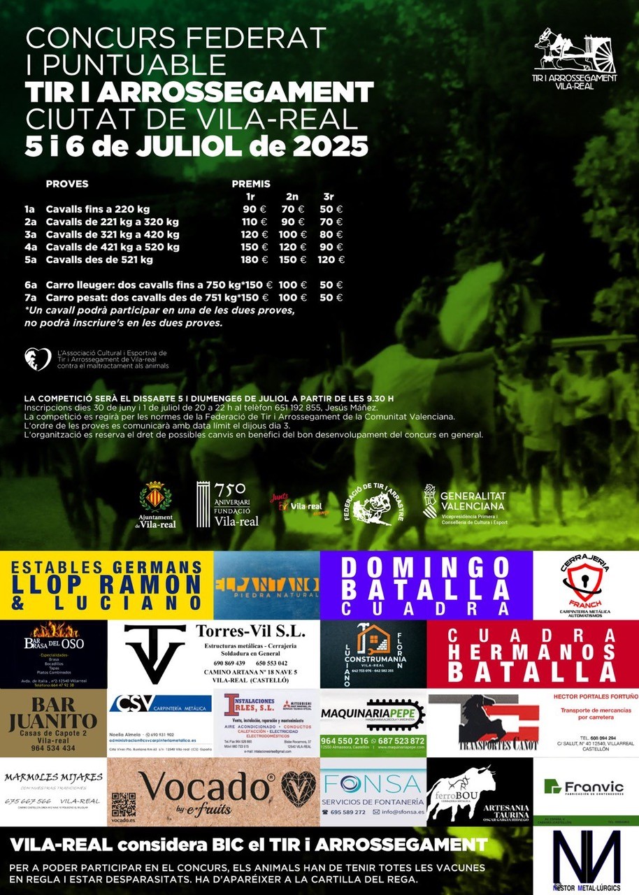 TIR VILA-REAL 2025 – DIES 5 I 6 DE JULIOL